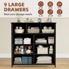 ORRD 9-Drawer Fabric Dresser with Metal Frame and Wood Top, Storage Tower for Bedroom, Closet, Living Room, Office, Entryway - 2 of 4