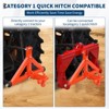 3 Point Hitch Receiver for Category 1 Tractor, 2 in Receiver, 3 Ball & Hook, Heavy Duty Trailer Hitch - 4 of 4