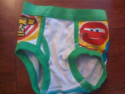 Disney Boys' Pixar Cars 100% Cotton Underwear with Lightning
