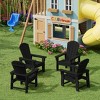 WestinTrends Malibu Kids Outdoor Adirondack Plastic Patio Chair (Set of 4) - 2 of 4