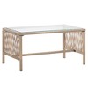 vidaXL 4 Piece Patio Lounge Set with Cushions Poly Rattan Beige - 3 of 4