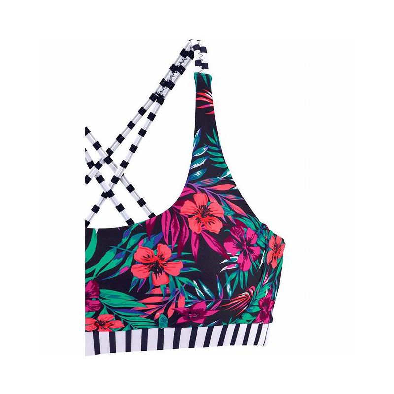 LASCANA Women's Mixed Print Scoop Bikini Swimwear Top Swimsuit, 5 of 8