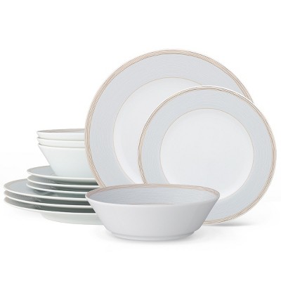 Noritake Linen Road 12-Piece Dinnerware Set, Service for 4
