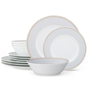 Noritake Linen Road 12-Piece Dinnerware Set, Service for 4 - 1 of 4
