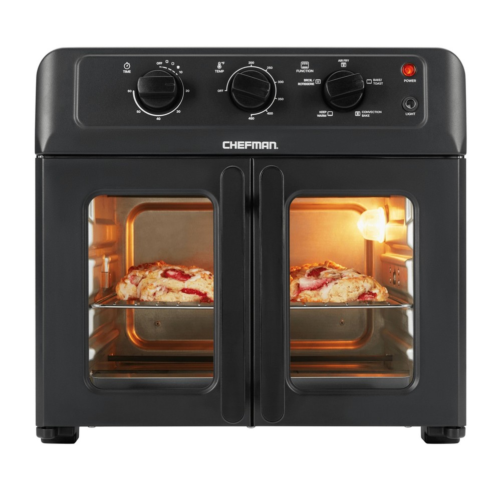 Chefman 6 Slice French Door Toaster Oven Air Fryer