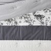 8pc Brookton Reversible Farmhouse Floral Comforter Set Charcoal - Threshold™ - image 4 of 4