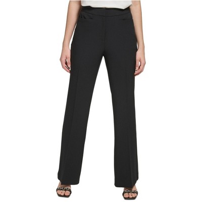 Calvin Klein Womens Straight-Leg Trouser Dress Pants