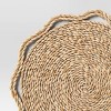 2pk Woven Seagrass with Wavy Border Charger New ivory - Threshold™ - 4 of 4