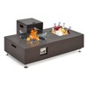 COZONY 36/48/56" Propane Fire Pit Table, 50,000 BTU Dual-Use Outdoor Heater with Wind Guard & Cover - 2 of 4