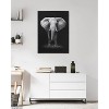 Kate & Laurel All Things Decor 28"x38" Sylvie Elephant Safari Metallic Canvas Art: Modern Decor - 4 of 4