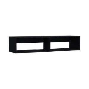 SEVOBAL TV Stands and Consoles Floating TV Stand Space Saving Design with Functional Shelves for Living Room, Black, 12.6"*47.68"*9.96" - 1 of 4