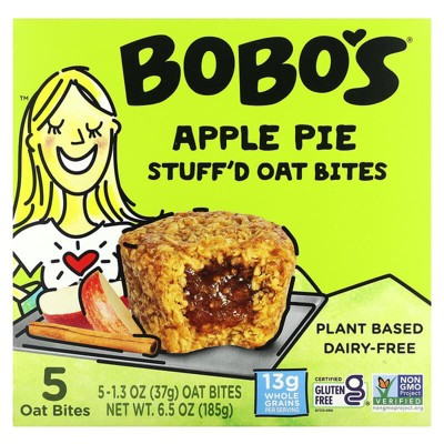 Bobo's Oat Bars, Stuff'd Oat Bites, Apple Pie, 5 Bites, 1.3 oz