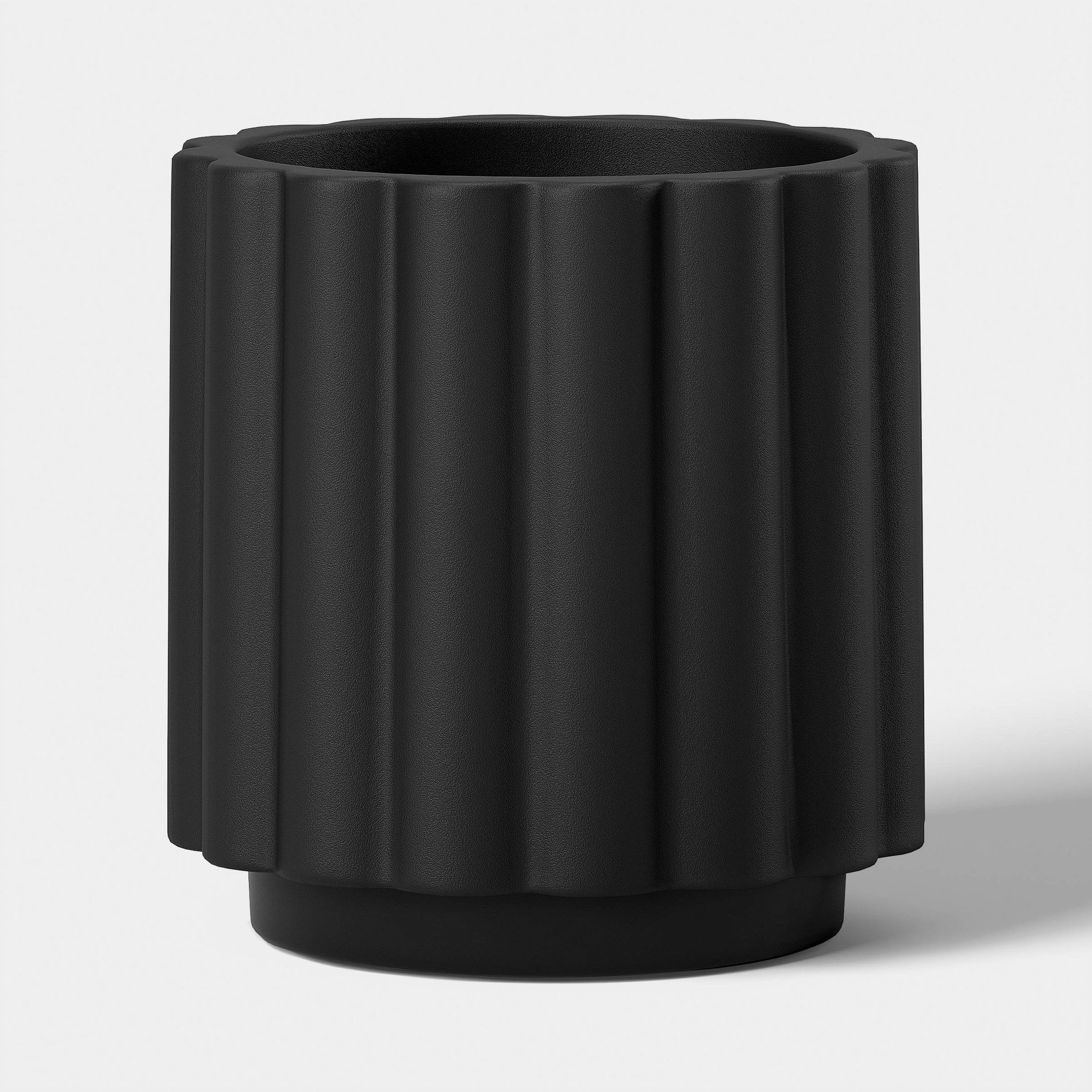 Geared Outdoor Planter Black 6"x 6" - Threshold™