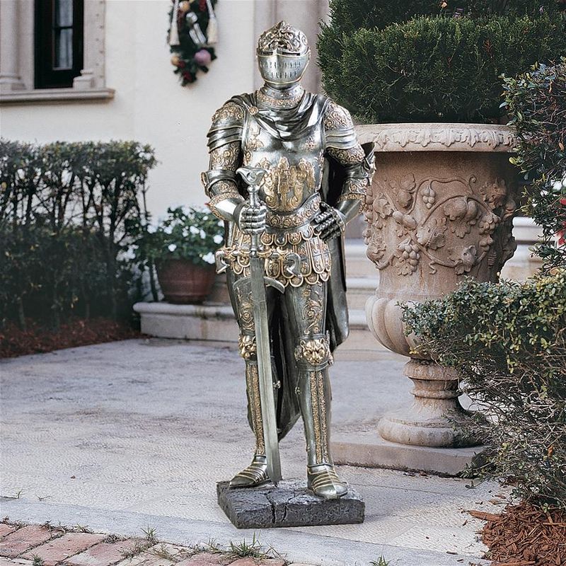 Design Toscano The King's Guard Sculptural Half-Scale Knight Replica, 2 of 8