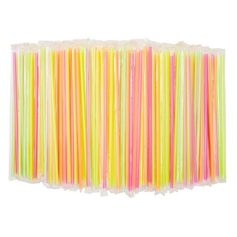 White Individually Wrapped for sale online CrystalWare Flexible Plastic Drinking Straws 