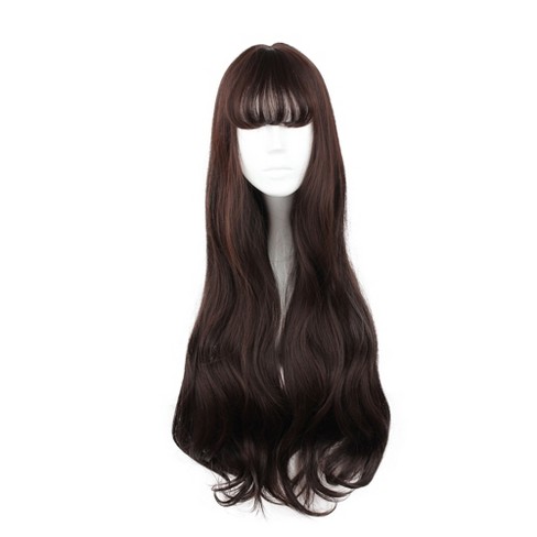 Unique Bargains Curly Wig Human Hair Wigs For Women 28