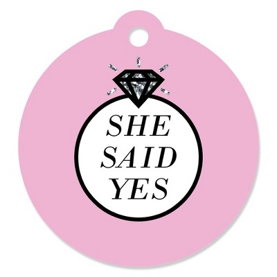 Big Dot of Happiness Omg, You're Getting Married - Engagement Party Favor Gift Tags (Set of 20)
