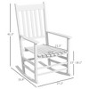 Aghana Digitals 2-Piece Poplar Wood Outdoor Rocking Chair Set with Slatted Seat, High Back, Curved - 2 of 4