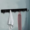 Unique Bargains Bathrooms Coat Rack Wall Hooks for Hanging Hat Rack Towel - 2 of 4