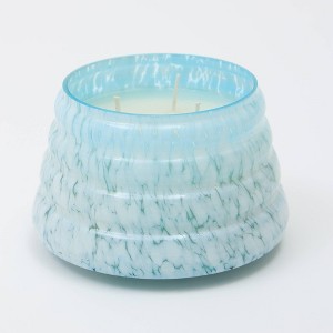Pastel Whisper Scented Wax Candle – Blue, Elegant & Aromatic. For home/office. Long-lasting burn - 1 of 4