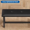 Kitchen Table with Benches, Dining Table Set for 4,Rectangular Dining Table Set for Small Space Apartment Studio - 4 of 4
