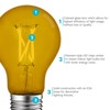 Luxrite A19 LED Yellow Edison Light Bulb, 4.5W=60W Equivalent, Clear Glass Filament, UL Listed, Indoor Outdoor, Porch, E26 Standard Base 6 Pack - 4 of 4