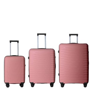 YONWAY 3 Piece Luggage Set, Scratch-Resistant Surface Luggage Set, with Wheels & TSA Lock - 1 of 4