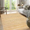 Washable Modern Plaid Rug – Foldable Thin Non-Slip Non-Shedding Easy-Care Carpet for Living Room Bedroom Kitchen Dining Room. - 4 of 4