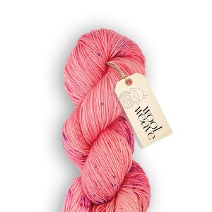 Woolweave Fingering Yarn - Hand Dyed Variegated Yarn - 75% Merino Wool & 25% Polyamide, 438 Yards, 100g - Blush - 1 of 4