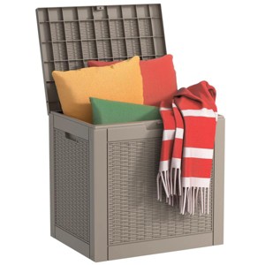 Chic Crate-30-gal Water Resistant Resin Lockable Deck Box - 1 of 4