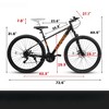 DSVIMOY Bicycles, 29 Inch Mountain Bike for Men and Women, 21 Speed Mountain Bike, Black, 73.6"*27.1"*40.5" - 3 of 4