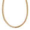 Adornia Tarnish Resistant Men's 18k Gold Plated Flat Curb Chain Necklace - 3 of 3