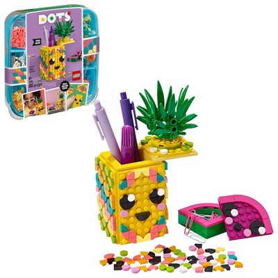 LEGO DOTS Pineapple Pencil Holder Cool DIY Craft Decorations Toy Kit 41906