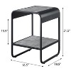 NicBex Modern Industrial Side Table with Metal Frame Contemporary End Table for Urban Decor - 2 of 4