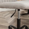 Lyngins Ergonomic Office Chair, 360° Swivel Chair with Height Adjustable, Armless Vanity Chair, Computer Desk Chair, Home Office Desk Chair - 3 of 4