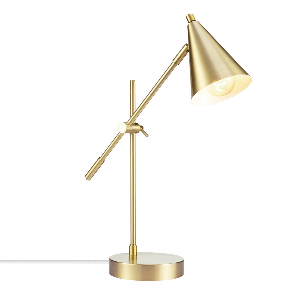 Photos - Floodlight / Street Light 18" Tacoma Balance Arm Desk Lamp Matte Brass - Globe Electric: Adjustable,