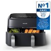 Philips 3000 Series 9.5qt Dual Basket Air Fryer Black - 3 of 4