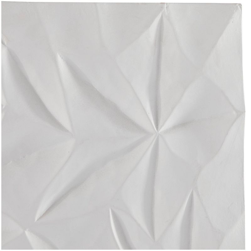 32&#34; x 24&#34; Wood Geometric Carved Wall Decor White - CosmoLiving by Cosmopolitan, 5 of 8