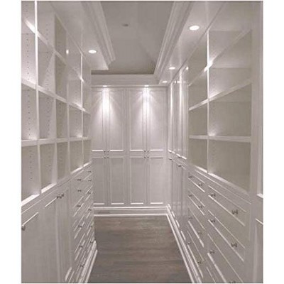 White Round LED Flush Mount Ceiling Disk Light 8-Pack