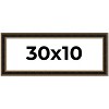 PosterPalooza | Panoramic Ornate Brown Picture Frame - UV Acrylic, Foam Board Backing, Hanging Hardware - 2 of 4