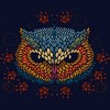 Junior's Design By Humans Owl face By LetterQ T-Shirt - 2 of 3