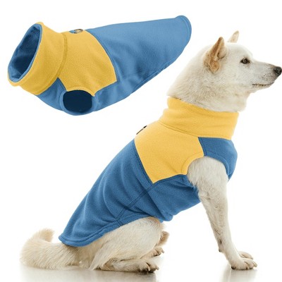 Gooby Fleece Vest Two Tone Blue, X