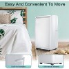 12,000 BTU Portable Air Conditioner, Powerful Cooling with LED Touch Panel, Remote Control, R32 Eco Refrigerant, Quiet Operation, 4-Wheel Mobility - 3 of 4