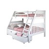 Donco Kids Austin Mission Twin Over Full White Bunkbed with Dual Underbed Drawers - 4 of 4