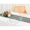 Unique Bargains Home Decoration Eyelet Hollow Out Flat Corner Table Runner 12 x 71 Inches 1 Pc - 2 of 4