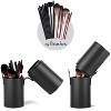 Narwey Makeup Brush Holder Travel Brushes Case Bag Cup Storage Dustproof for Women (Black) - 2 of 3