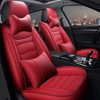 Bekrvio Universal 5-Seat Car Seat Covers Full Set, Premium PU Leather Waterproof Front & Rear Protector for Cars, SUVs & Trucks - 2 of 4