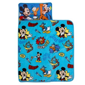 Disney Mickey Mouse Funhouse Crew Blue, Red and Yellow, Funny, Donald Duck, and Goofy Toddler Nap Mat - 1 of 4