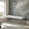 Meridian Furniture,Valley Chenille Fabric Bench - 2 of 4