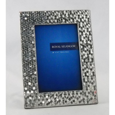 Royal Selangor 013012R Honeycomb Photoframe, 4" x 6", Pewter